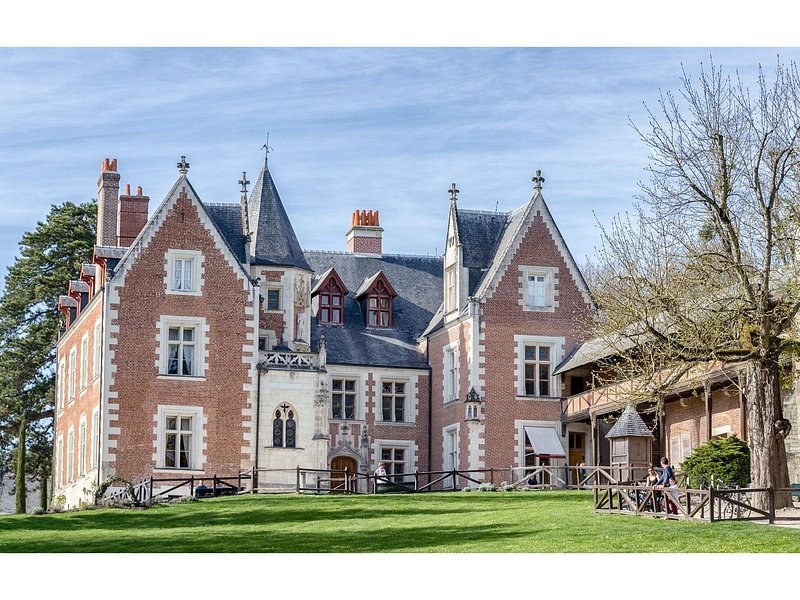 The red-brick manor of Clos Lucé in Amboise, where Leonardo da Vinci lived